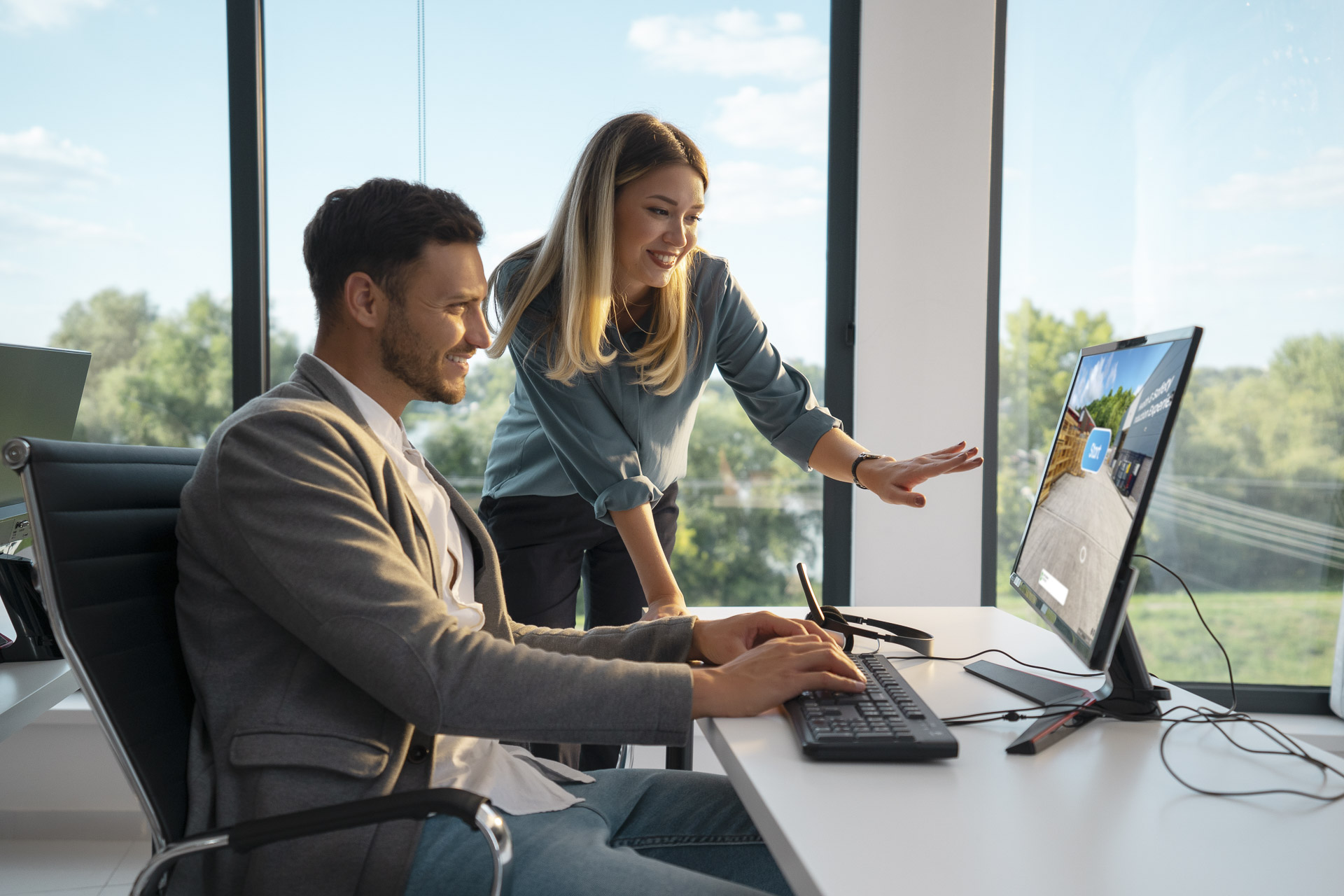 Corporate training environment